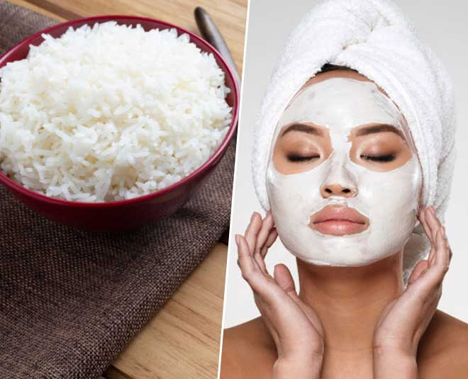 skin care rice face pack