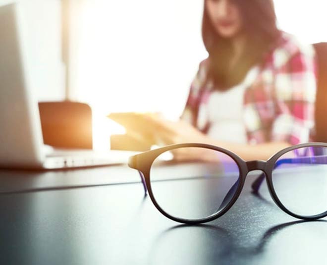 computer glass on your desk