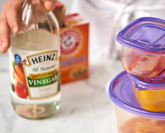 home remedies for cleaning kitchen containers