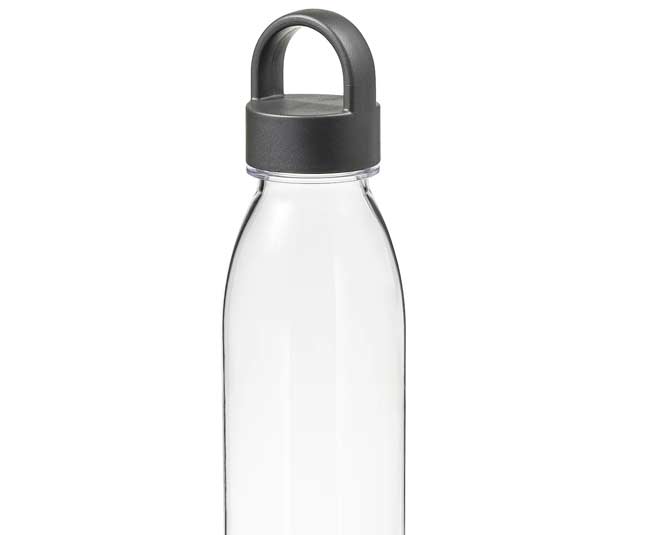 how to clean glass water bottle