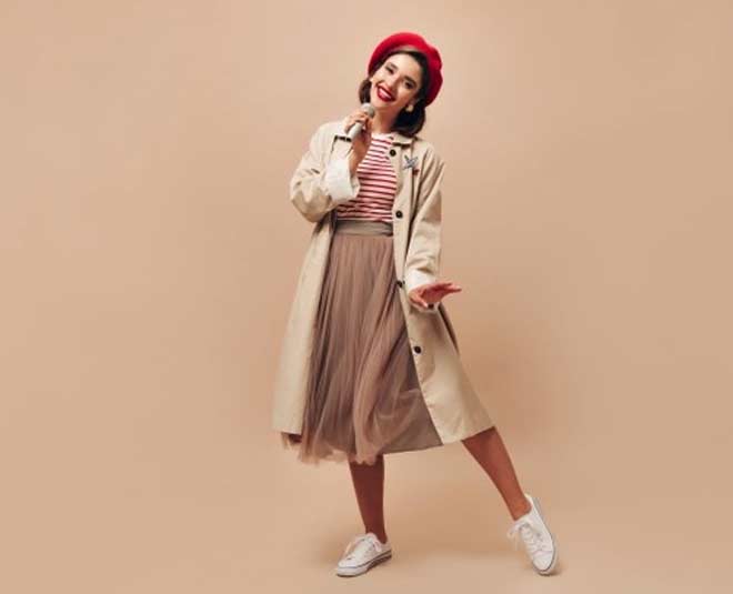 oversize coat with normal dress