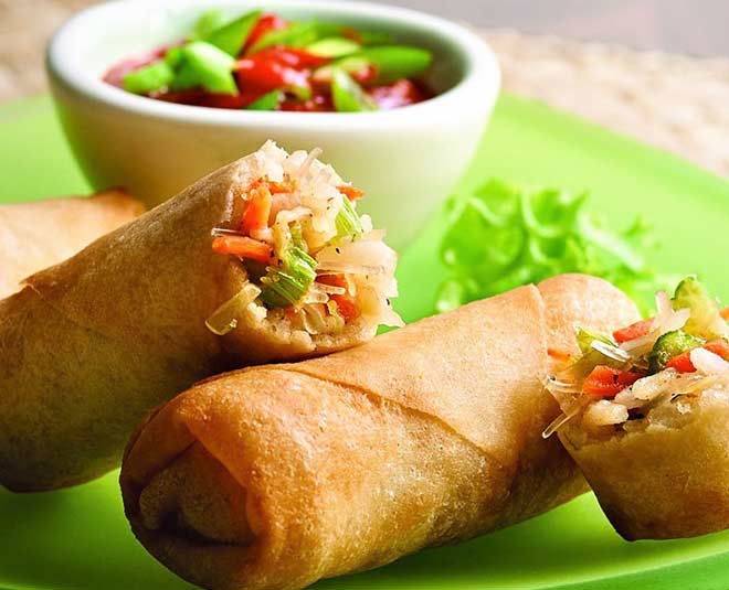 prawns spring and roll