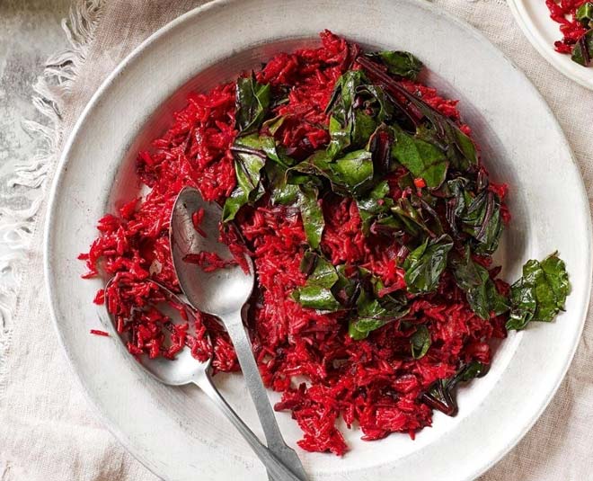 beetroot rice recipe at home inside