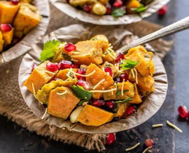 how to make shakarkandi chaat at home inside