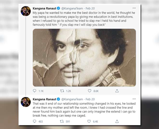 kangana father and daughter