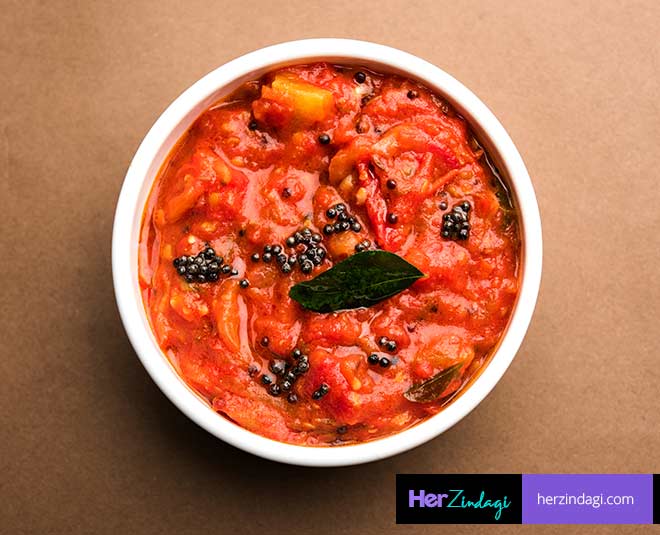 tomato and mint chutney