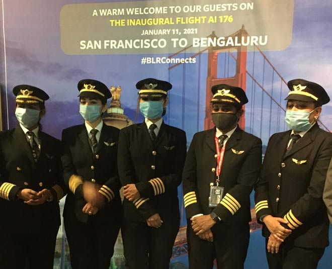 all women crew flight