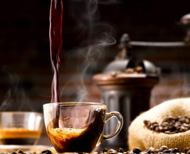 black coffee in morning