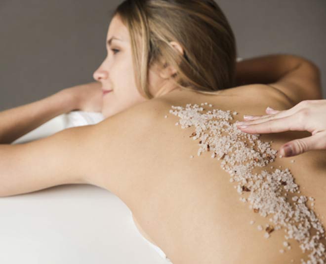 body scrub for bride inside