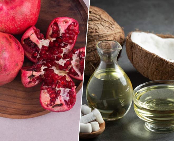 coconut and pomegranate peel
