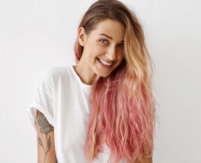 coloured hair inside