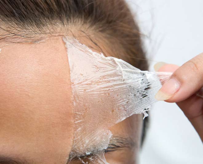 homemade peel off mask inside