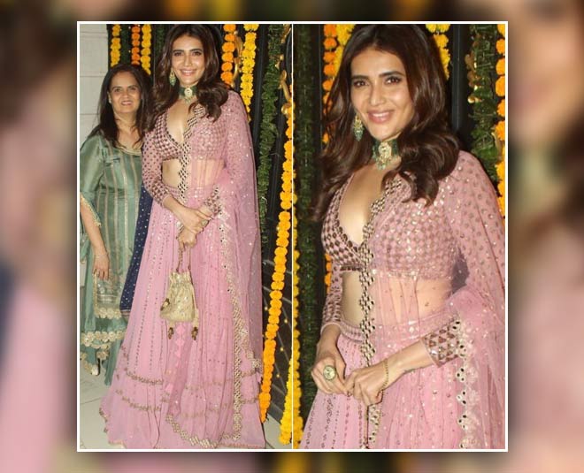 karishma pink lehenga