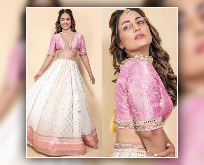 latest pink lehenga looks