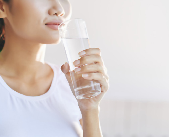 water for glow on face inside