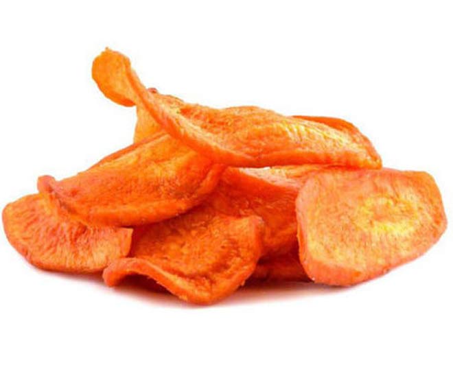 baked carrot chips