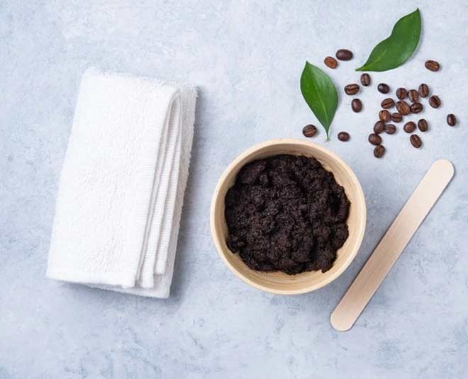 coffee powder scrub