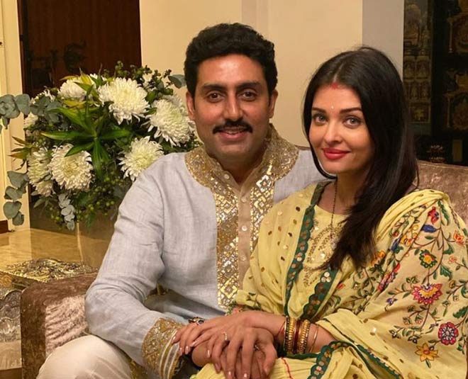 Aish and Abhishek inside