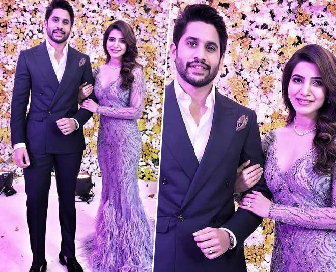 Samantha Akkineni and Naga Chaitanya inside