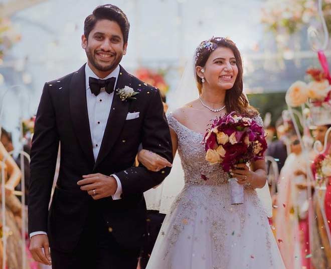 Samantha Akkineni and Naga Chaitanya inside