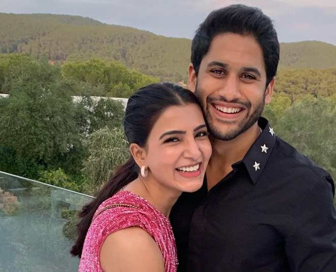 Samantha Akkineni and Naga Chaitanya inside