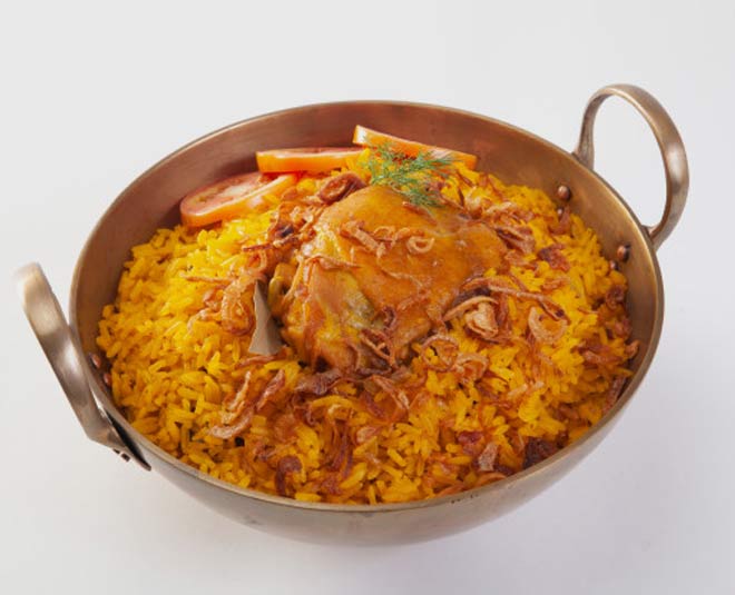 inside hydrabadi biryani