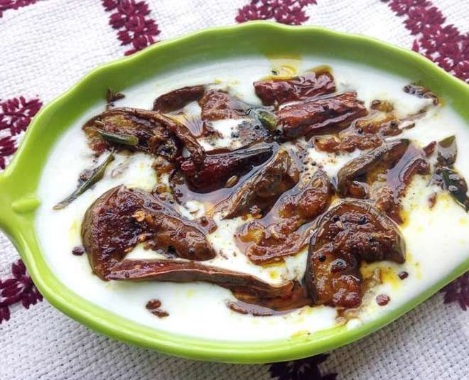 odisha famous foods dahi baingan inside