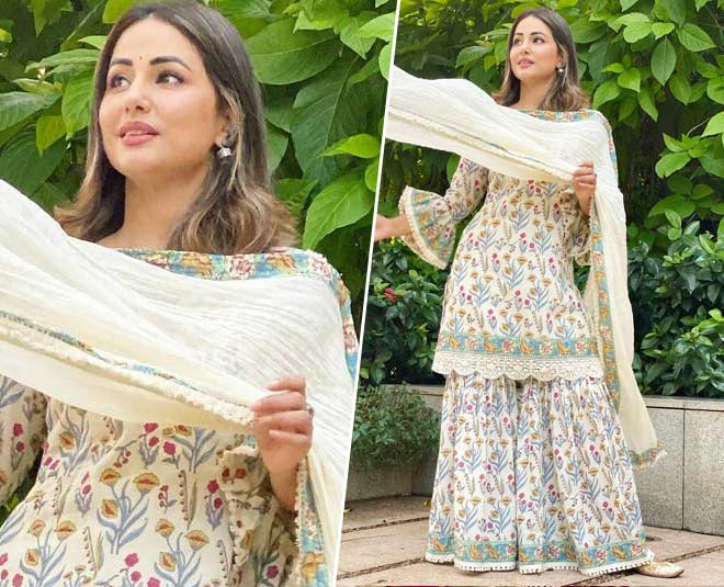 hina khan simple suit