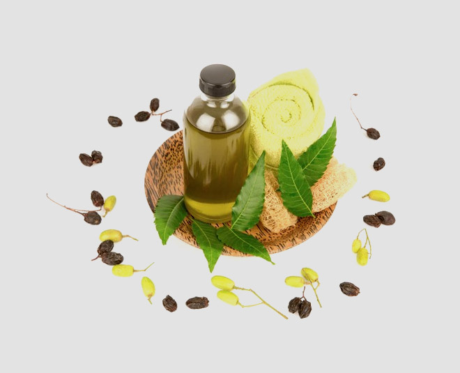 homemade neem oil inside