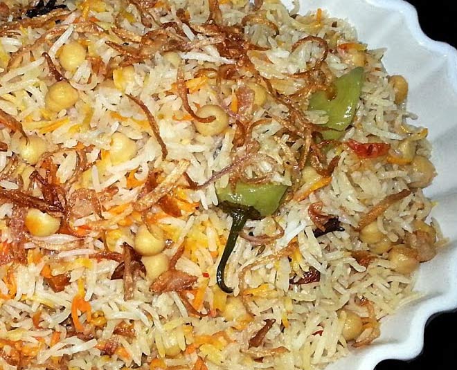 leftover chhole recipes biryani inside