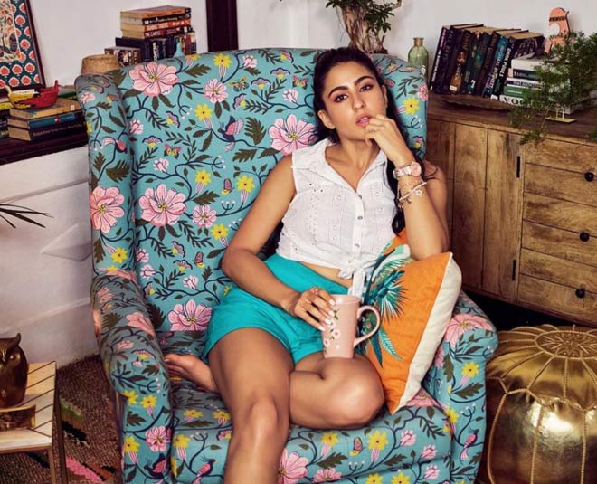 sara ali khan crop top inside