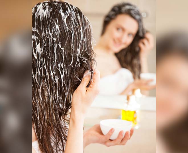 apply papaya hair mask