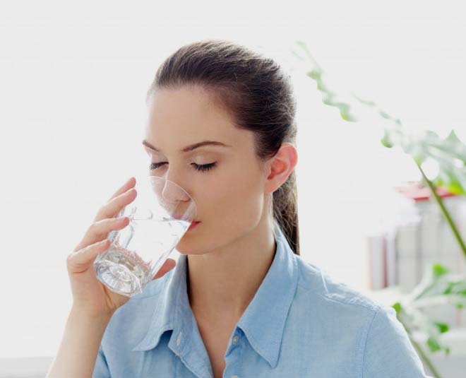 drinking water inside