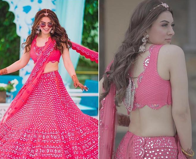 how to drape a net dupatta on lehenga
