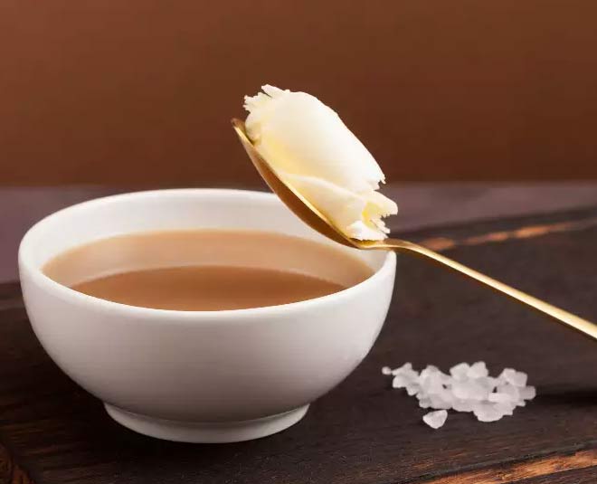 how to make butter tea inside