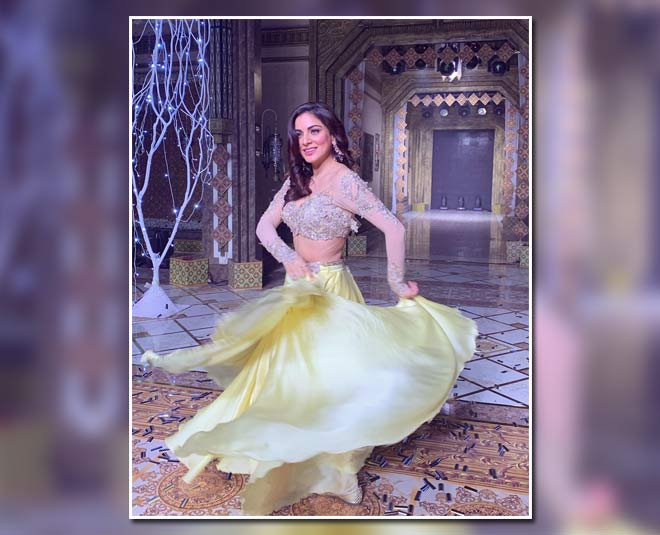 inside lemon lehenga