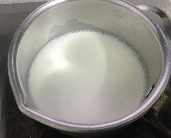 milk and boil