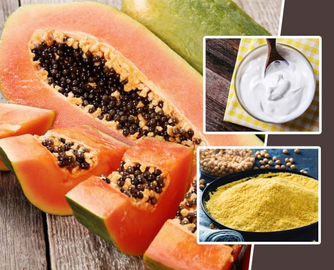papaya besan dahi
