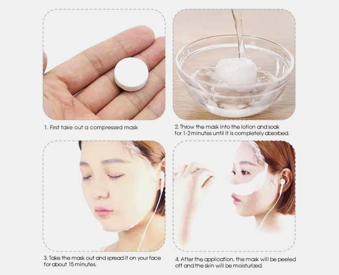 skin care comoressed mask