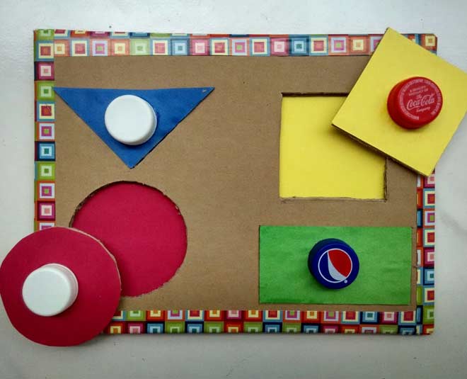 cardboard shape puzzle