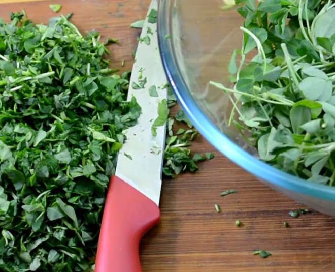 fenugreek leaves sabji at home