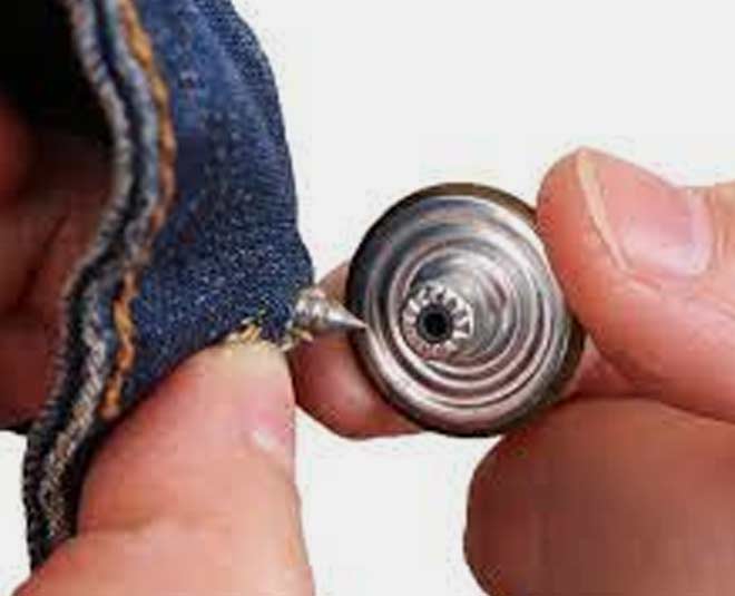 fixing a button on jeans tricks