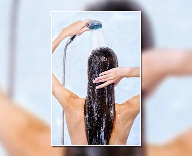 hair wash with cold water