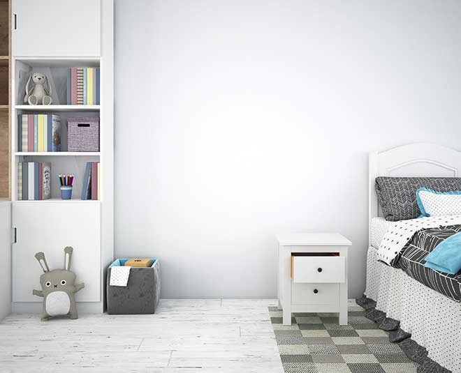 hildren s room decorated with cute objects inside