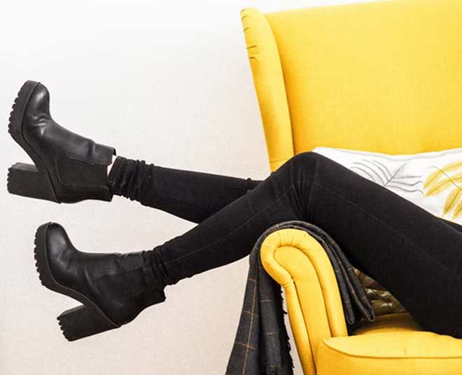 short dress with boots