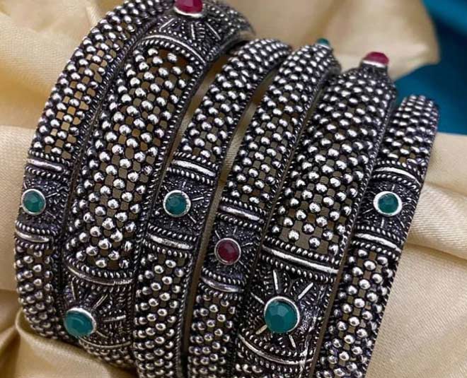 black metal bangles