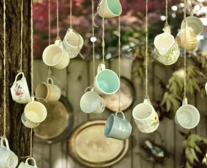 coffee mug gardening ideas hanging decor