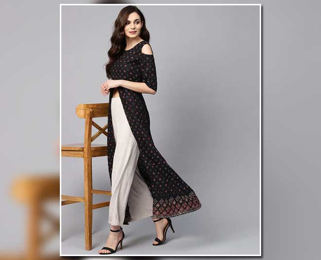 kurti in different ways to rock the cold shoulder trend