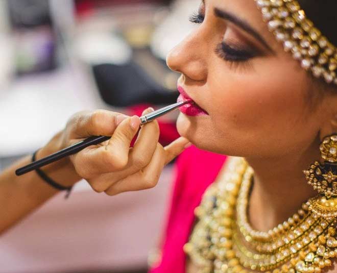 lipstick bridal makeup trial