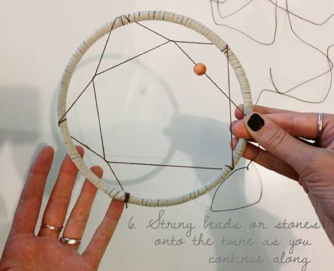 make a hoop how to make dream catcher